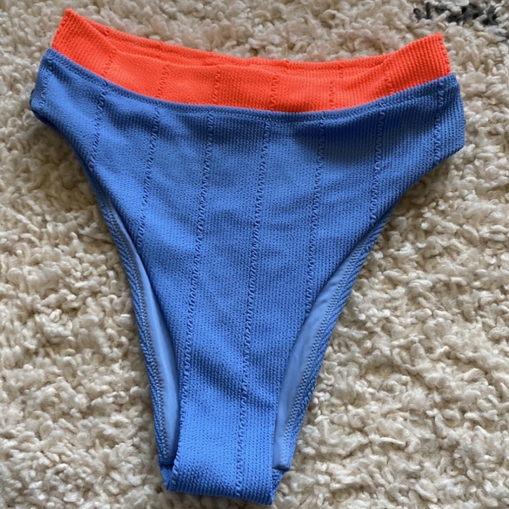 Aerie Crinkle High Cut Cheeky Bikini Bottom